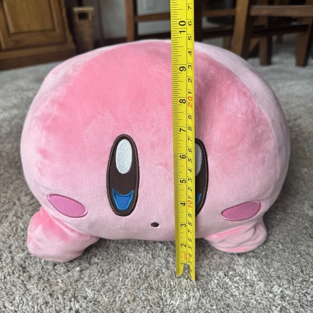 Kirby Lying down Super Big 13 inch Plush ~ Nintendo ~ Embroidered Eyes ~ Clean